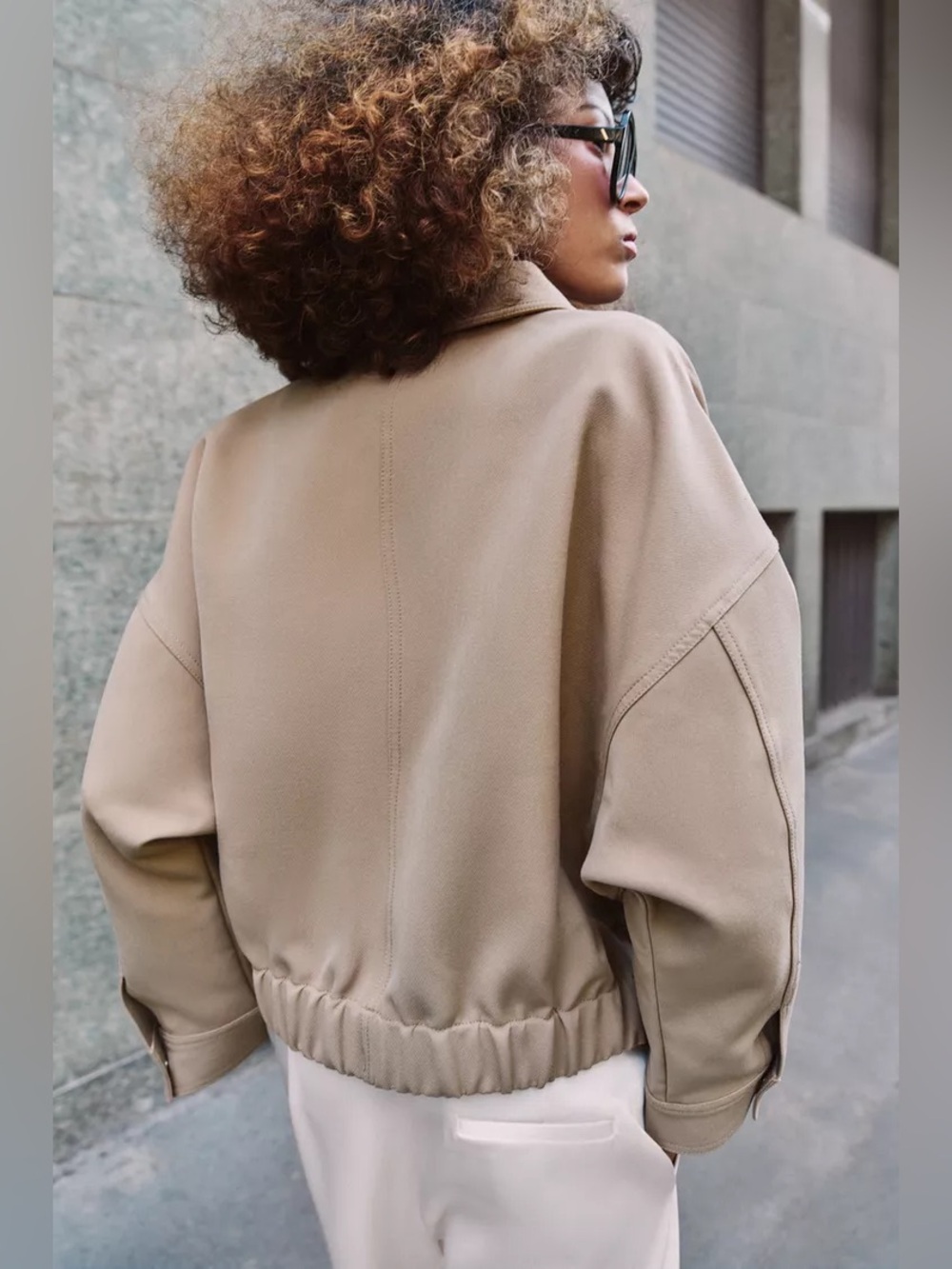 NWT Zara ELASTIC HEM JACKET - Picture 2 of 8